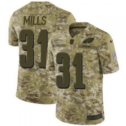 Nike Eagles #31 Jalen Mills Camo Mens Stitched NFL Limited 2018 Salute To Service Jersey