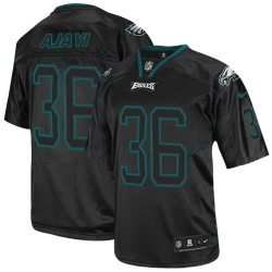 Nike Eagles #36 Jay Ajayi Lights Out Black Mens Stitched NFL Elite Jersey