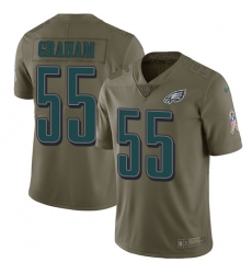 Nike Eagles #55 Brandon Graham Olive Mens Stitched NFL Limited 2017 Salute To Service Jersey