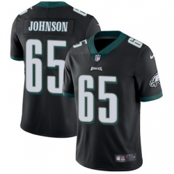 Nike Eagles #65 Lane Johnson Black Alternate Mens Stitched NFL Vapor Untouchable Limited Jersey