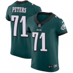 Nike Eagles #71 Jason Peters Midnight Green Team Color Mens Stitched NFL Vapor Untouchable Elite Jersey