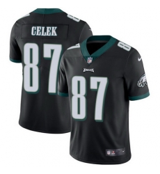 Nike Eagles #87 Brent Celek Black Alternate Mens Stitched NFL Vapor Untouchable Limited Jersey