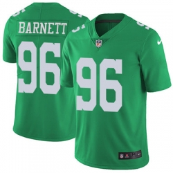 Nike Eagles #96 Derek Barnett Green Mens Stitched NFL Limited Rush Jersey