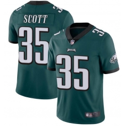 Nike Philadelphia Eagles 35 Boston Scott Green Vapor Untouchable Limited Jersey