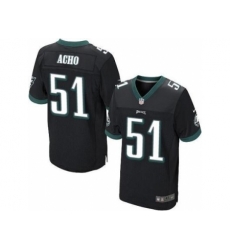 Nike Philadelphia Eagles 51 Emmanuel Acho Black Elite NFL Jersey