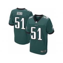 Nike Philadelphia Eagles 51 Emmanuel Acho Green Elite NFL Jersey