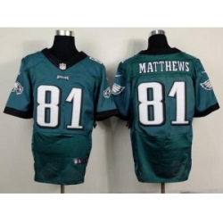 Nike Philadelphia Eagles 81 Jordan Matthews Green Elite NFL Jersey