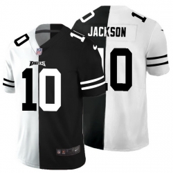 Philadelphia Eagles 10 Desean Jackson Men Black V White Peace Split Nike Vapor Untouchable Limited NFL Jersey