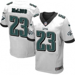 mens nike philadelphia eagles #23 rodney mcleod elite white nfl jersey