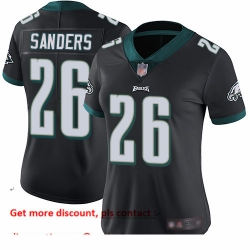 Eagles 26 Miles Sanders Black Alternate Women Stitched Football Vapor Untouchable Limited Jersey