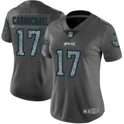 Nike Eagles #17 Harold Carmichael Gray Static Womens NFL Vapor Untouchable Game Jersey