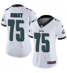 Nike Eagles #75 Vinny Curry White Womens Stitched NFL Vapor Untouchable Limited Jersey