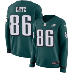 Nike Eagles #86 Zach Ertz Midnight Green Team Color Women Stitched NFL Jersey