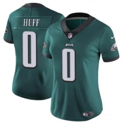 Women Philadelphia Eagles 0 Bryce Huff Green Vapor Untouchable Limited Stitched Football Jersey