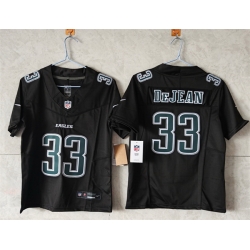 Women Philadelphia Eagles 33 Cooper DeJean Black F U S E  Vapor Untouchable Limited Stitched Football Jersey  Women Philadelphia Eagles 33 Cooper DeJean Black F U S E  Vapor Untouchable Limited Stitched Football Jersey
