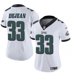 Women Philadelphia Eagles 33 Cooper DeJean White 2024 Draft Vapor Untouchable Limited Stitched Football Jersey