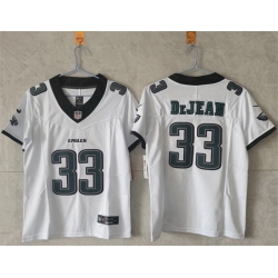 Women Philadelphia Eagles 33 Cooper DeJean White New F U S E  Vapor Untouchable Limited Stitched Football Jersey  Women Philadelphia Eagles 33 Cooper DeJean White New F U S E  Vapor Untouchable Limited Stitched Football Jersey