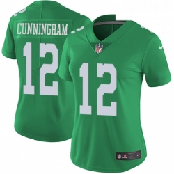 Womens Nike Philadelphia Eagles 12 Randall Cunningham Limited Green Rush Vapor Untouchable NFL Jersey