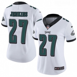 Womens Nike Philadelphia Eagles 27 Malcolm Jenkins White Vapor Untouchable Limited Player NFL Jersey