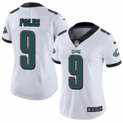 Womens Nike Philadelphia Eagles 9 Nick Foles White Vapor Untouchable Limited Player NFL Jersey