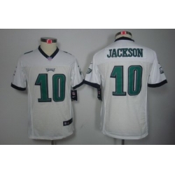 Nike Youth Philadelphia Eagles #10 Jackson White Color Limited Jerseys