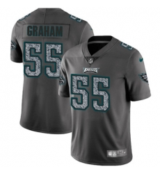 Youth Nike Eagles #55 Brandon Graham Gray Static NFL Vapor Untouchable Game Jersey