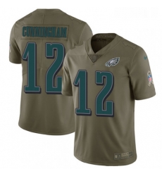 Youth Nike Philadelphia Eagles 12 Randall Cunningham Limited Olive 2017 Salute to Service NFL Jersey