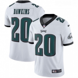 Youth Nike Philadelphia Eagles 20 Brian Dawkins White Vapor Untouchable Limited Player NFL Jersey