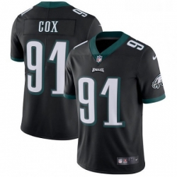 Youth Nike Philadelphia Eagles 91 Fletcher Cox Black Alternate Vapor Untouchable Limited Player NFL Jersey