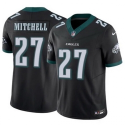 Youth Philadelphia Eagles Quinyon Mitchell #27 Black F U S E Stitched NFL Jersey