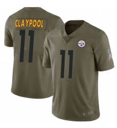 Men Nike Steelers 11 Chase Claypool 2017 Salute To Service Stitched NFL Jersey