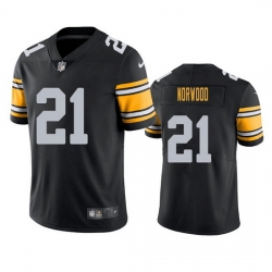 Men Pittsburgh Steelers 21 Tre Norwood Black Vapor Untouchable Limited Stitched Jerse