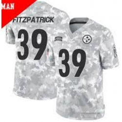 Men Pittsburgh Steelers #39 Minkah Fitzpatrick 2024 Arctic Camo Salute To Service Limited Stitched Football Jersey