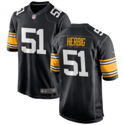 Men Pittsburgh Steelers Nick Herbig #51 Black F U S E Vapor Untouchable Limited Football Stitched Jersey