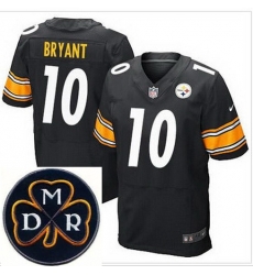 Men's Nike Pittsburgh Steelers #10 Martavis Bryant Black Team Color NFL Elite MDR Dan Rooney Patch Jersey