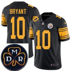 Men's Nike Pittsburgh Steelers #10 Martavis Bryant Elite Black Rush NFL MDR Dan Rooney Patch Jersey