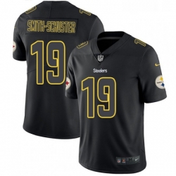 Mens Nike Pittsburgh Steelers 19 JuJu Smith Schuster Limited Black Rush Impact NFL Jersey