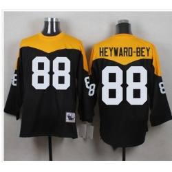 Mitchell And Ness 1967 Pittsburgh Steelers 88 Darrius Heyward Bey Black Yelllow Throwback Men 27s S