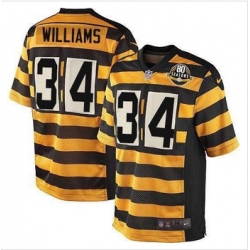 New Pittsburgh Steelers #34 DeAngelo Williams Yellow Black Alternate 80TH Throwback Mens Stitched NFL Elite Jersey