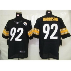 Nike Pittsburgh Steelers 92 James Harrison black Elite NFL Jersey