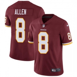 Nike Redskins 8 Kyle Allen Burgundy Red Team Color Men Stitched NFL Vapor Untouchable Limited Jersey