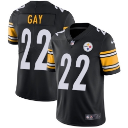 Nike Steelers #22 William Gay Black Team Color Mens Stitched NFL Vapor Untouchable Limited Jersey