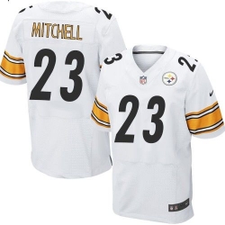 Nike Steelers #23 Mike Mitchell White Mens Stitched NFL Elite Jersey