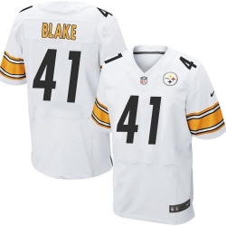 Nike Steelers #41 Antwon Blake White Mens Stitched NFL Elite Jersey