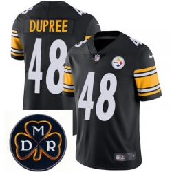 Nike Steelers #48 Bud Dupree Black  Mens NFL Vapor Untouchable Limited Stitched With MDR Dan Rooney Patch Jersey