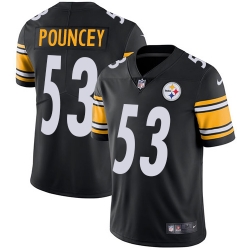 Nike Steelers #53 Maurkice Pouncey Black Team Color Mens Stitched NFL Vapor Untouchable Limited Jersey