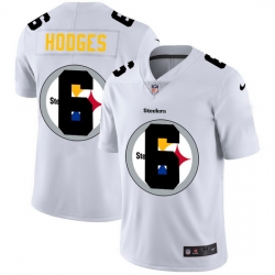 Nike Steelers 6 Devlin Hodges White Shadow Logo Limited Jersey