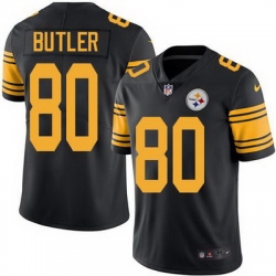 Nike Steelers #80 Jack Butler Black Mens Stitched NFL Limited Rush Jersey