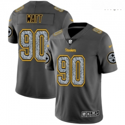 Nike Steelers 90 T J  Watt Gray Camo Vapor Untouchable Limited Jersey