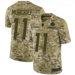 Steelers 11 Donte Moncrief Camo Men Stitched Football Limited 2018 Salute To Service Jersey